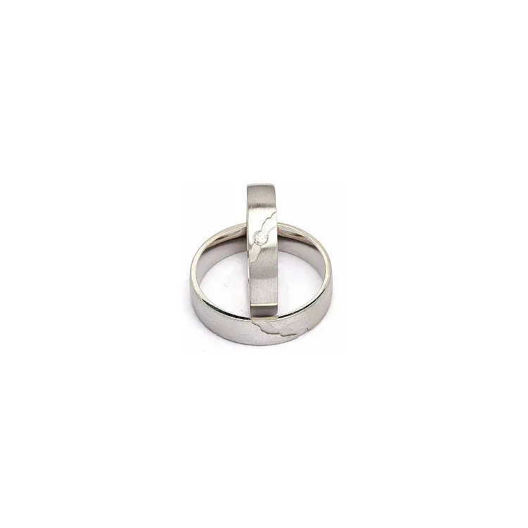 Gifteringer i sølv 0,035 ct