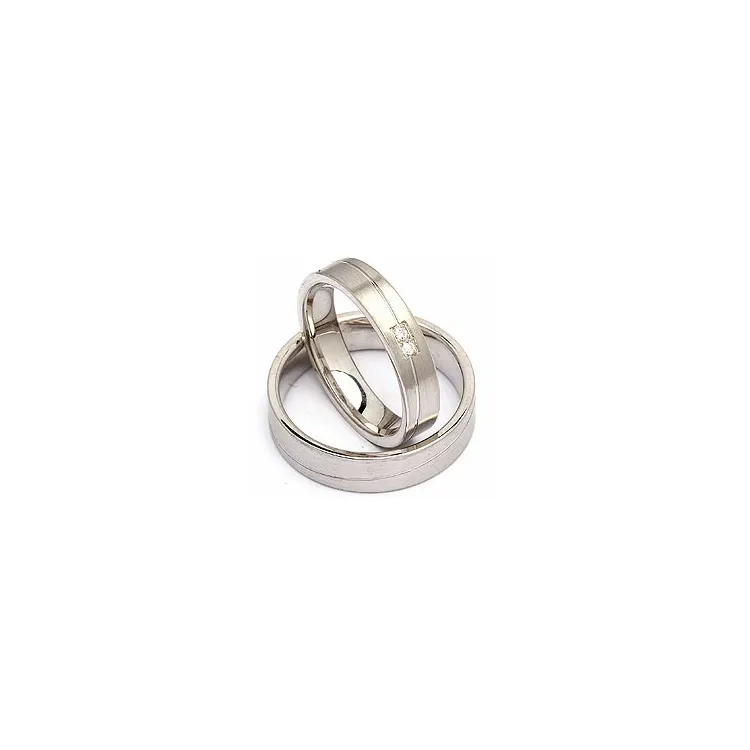 Gifteringer i sølv 0,030 ct