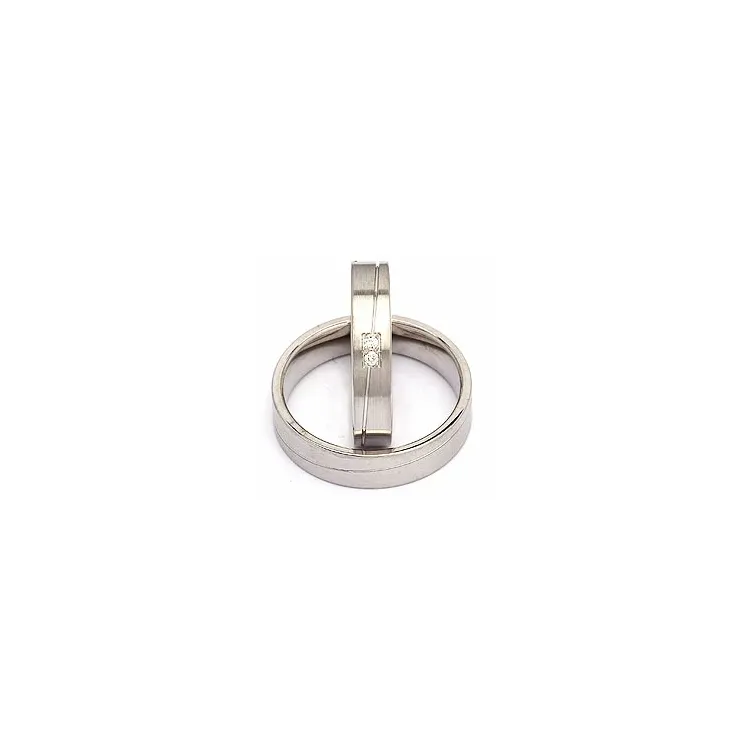Gifteringer i sølv 0,030 ct
