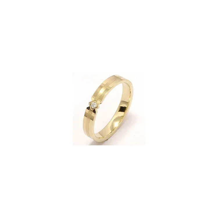 dame giftering i 14 karat gull 0,018 ct
