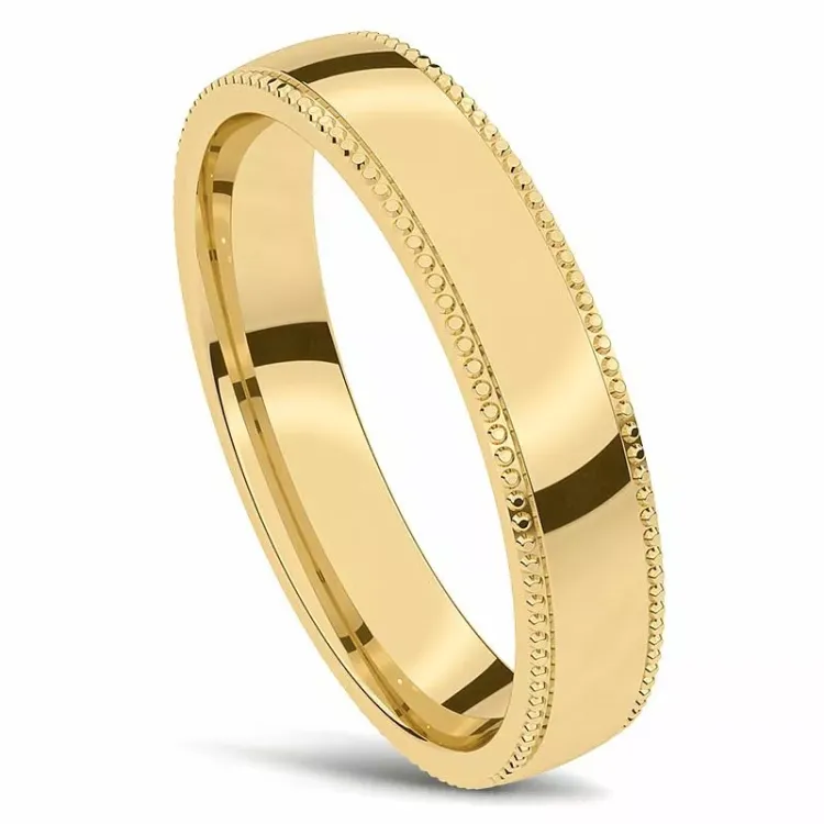 Elegant giftering i 14 karat gull