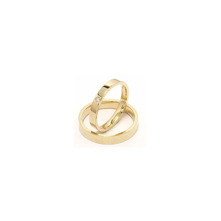 Gifteringer i 9 karat gull 0,02 ct