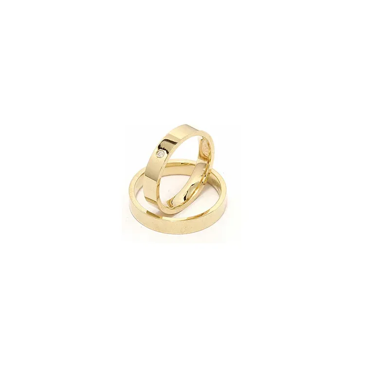Gifteringer i 9 karat gull 0,02 ct