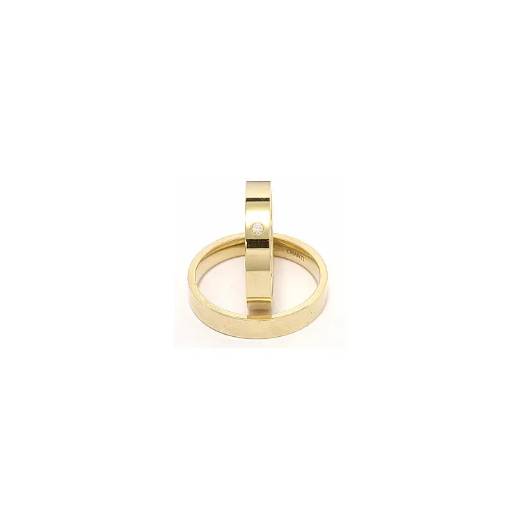 Gifteringer i 9 karat gull 0,02 ct
