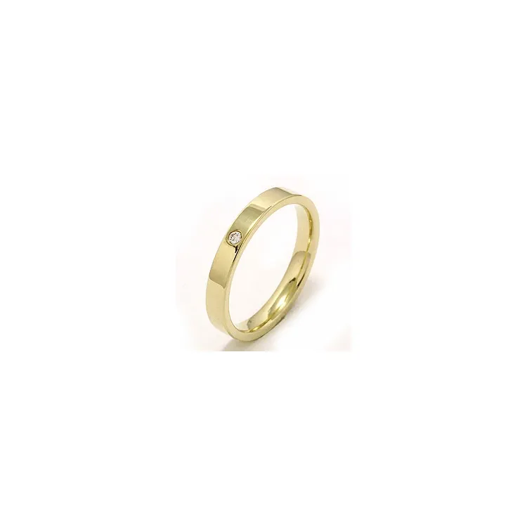 Giftering i 9 karat gull 0,02 ct