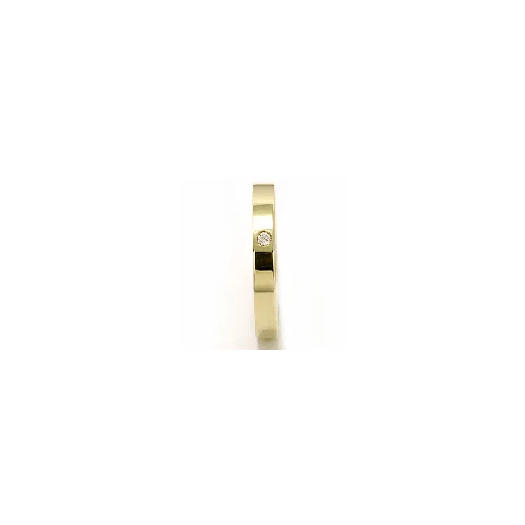 Giftering i 9 karat gull 0,02 ct