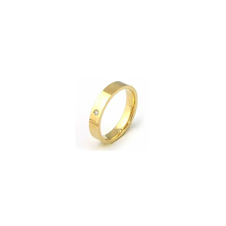Giftering i 9 karat gull 0,02 ct