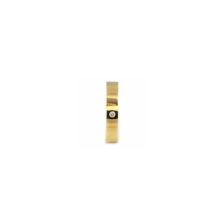 Giftering i 9 karat gull 0,02 ct