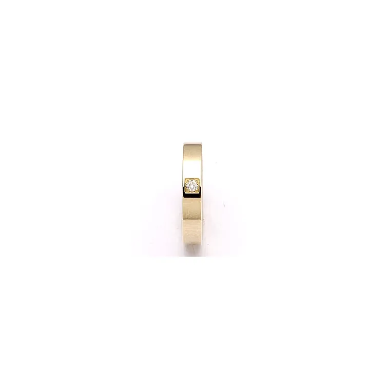 Giftering i 14 karat gull 0,05 ct