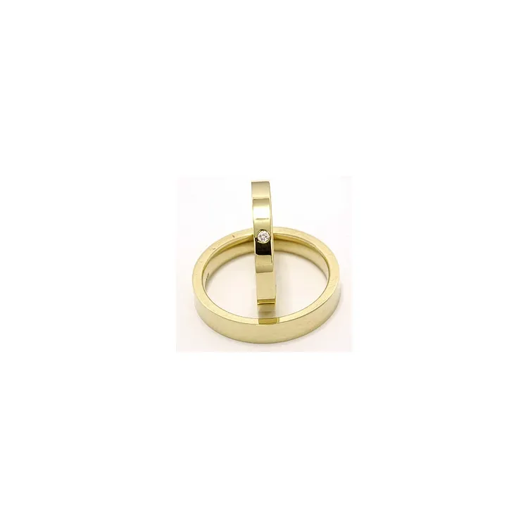 Gifteringer i 9 karat gull 0,02 ct