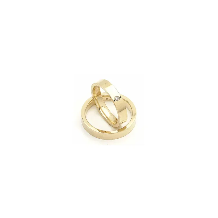 Gifteringer i 9 karat gull 0,02 ct