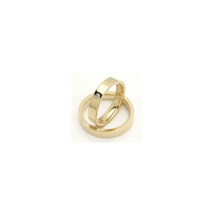 Gifteringer i 9 karat gull 0,02 ct