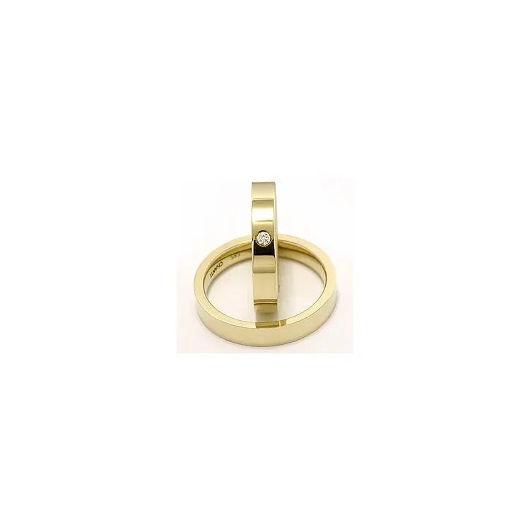 Gifteringer i 9 karat gull 0,05 ct