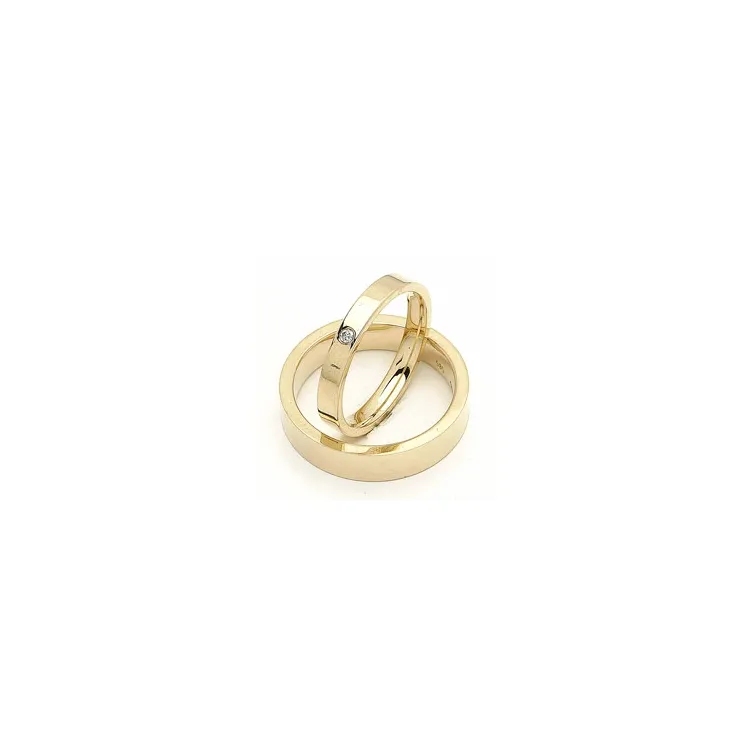Gifteringer i 9 karat gull 0,02 ct