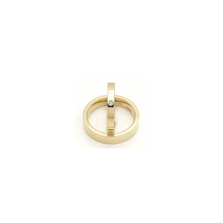 Gifteringer i 9 karat gull 0,02 ct