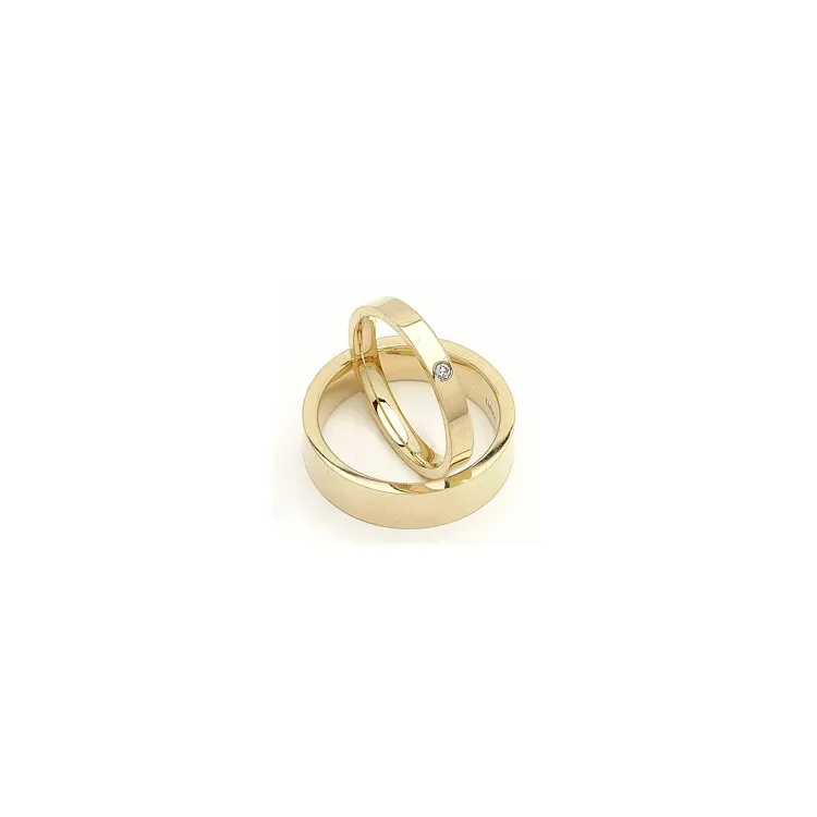 Gifteringer i 9 karat gull 0,02 ct