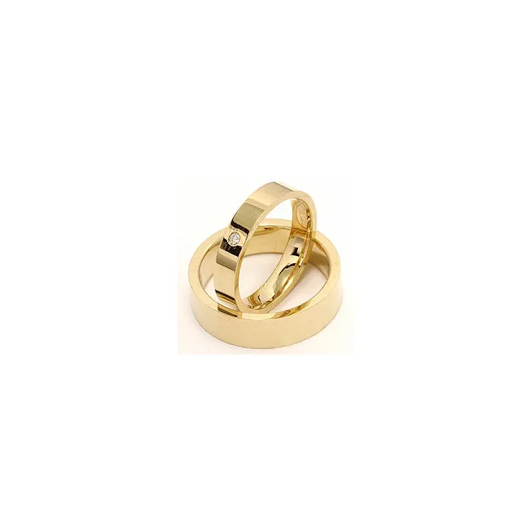 Gifteringer i 9 karat gull 0,02 ct
