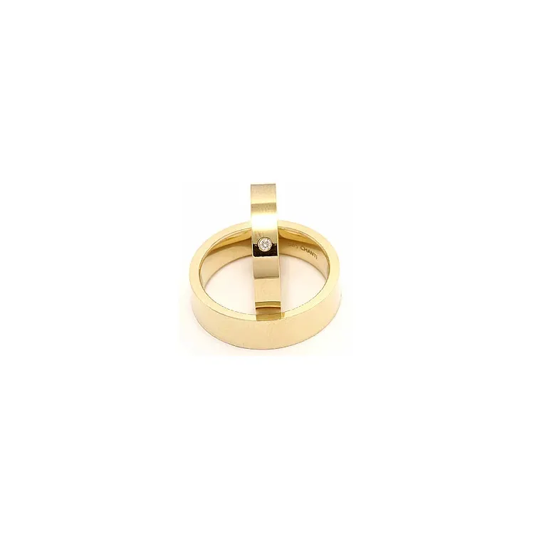 Gifteringer i 9 karat gull 0,02 ct