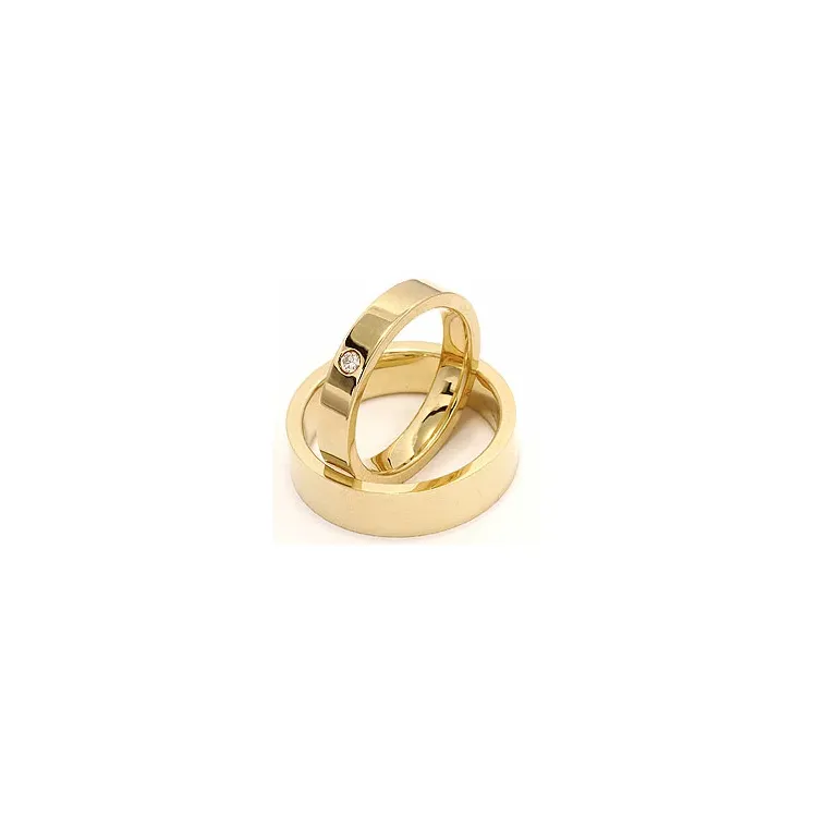 Gifteringer i 9 karat gull 0,05 ct