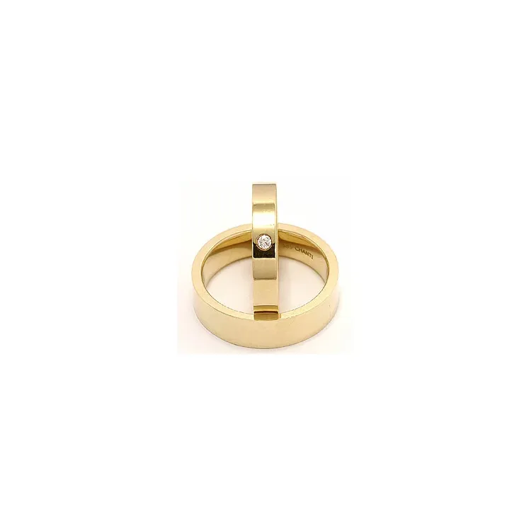 Gifteringer i 9 karat gull 0,05 ct