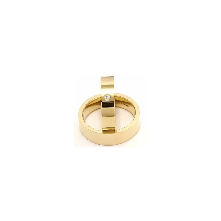 Gifteringer i 9 karat gull 0,05 ct