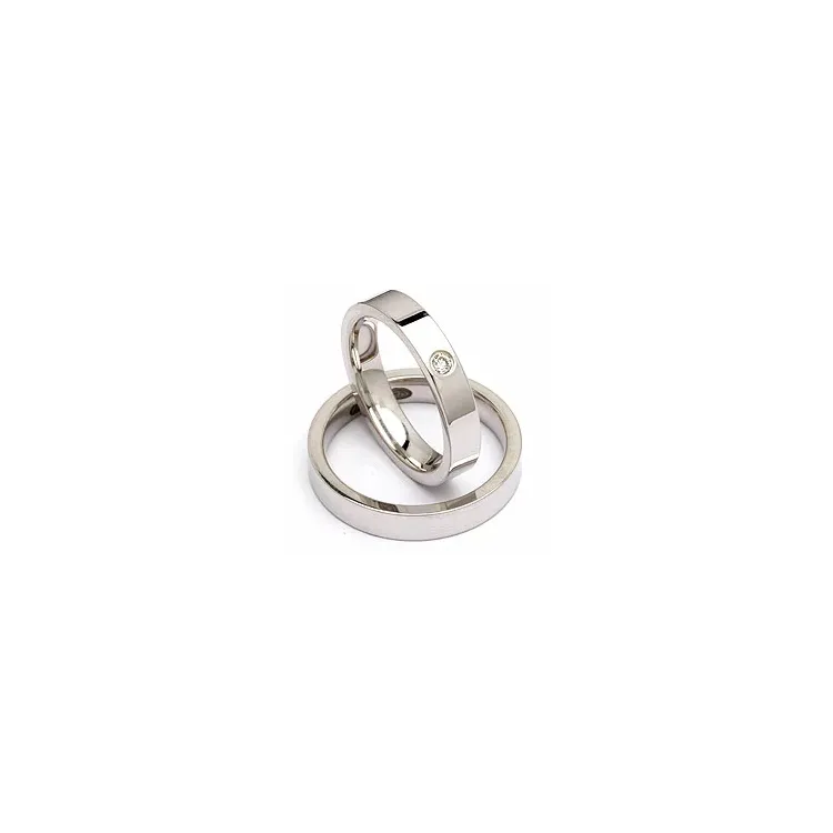 Gifteringer i sølv 0,05 ct