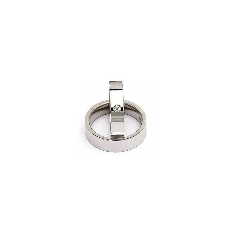 Gifteringer i sølv 0,05 ct