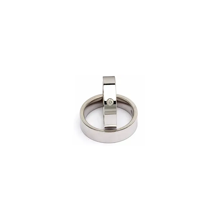 Gifteringer i sølv 0,05 ct