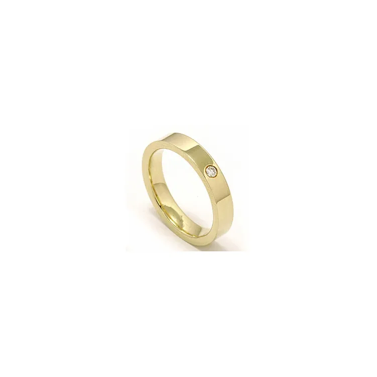 Giftering i 9 karat gull 0,05 ct