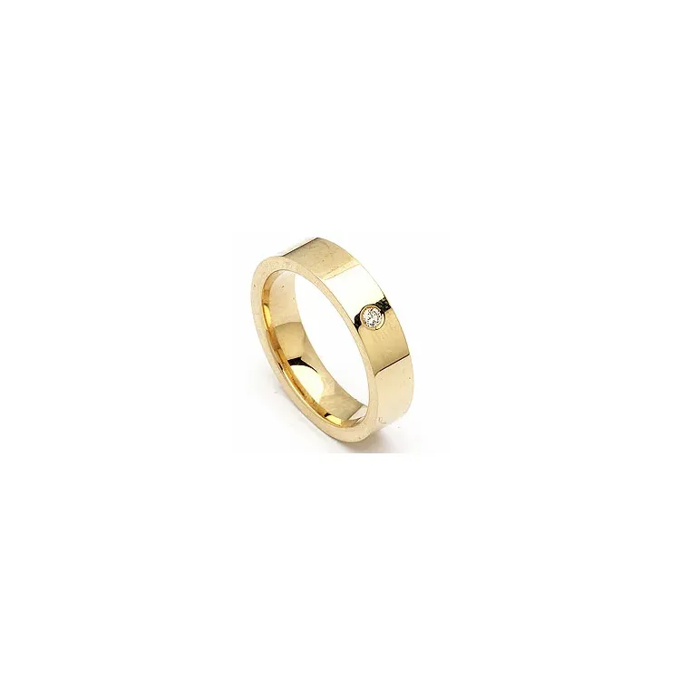 Giftering i 9 karat gull 0,05 ct