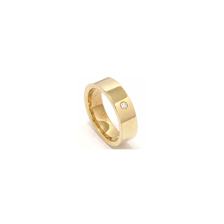 Giftering i 9 karat gull 0,05 ct