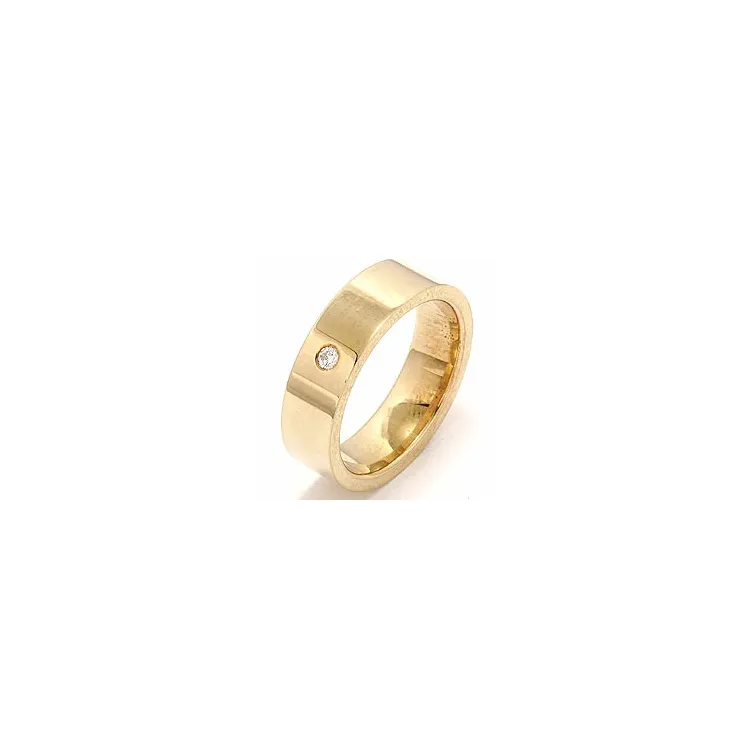 Giftering i 9 karat gull 0,05 ct