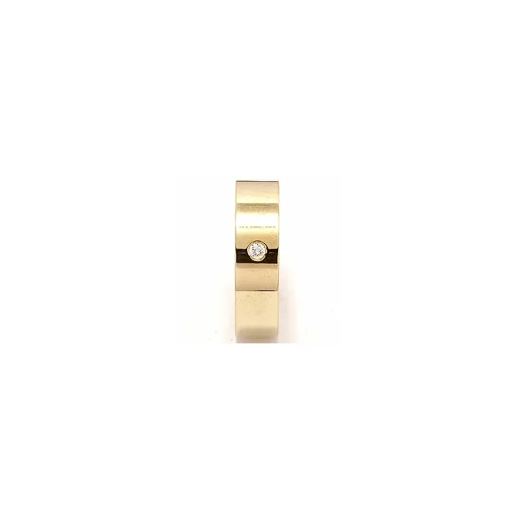 Giftering i 9 karat gull 0,05 ct