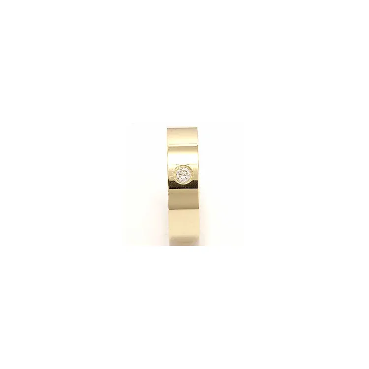 Giftering i 9 karat gull 0,1 ct