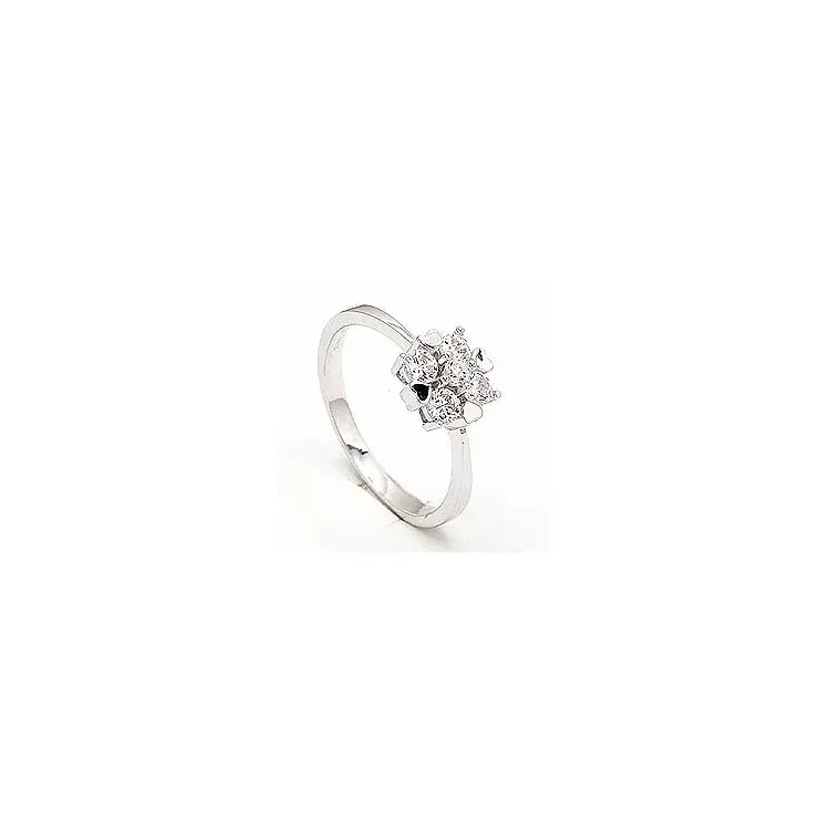 Elegant hjerte ring i rodinert sølv