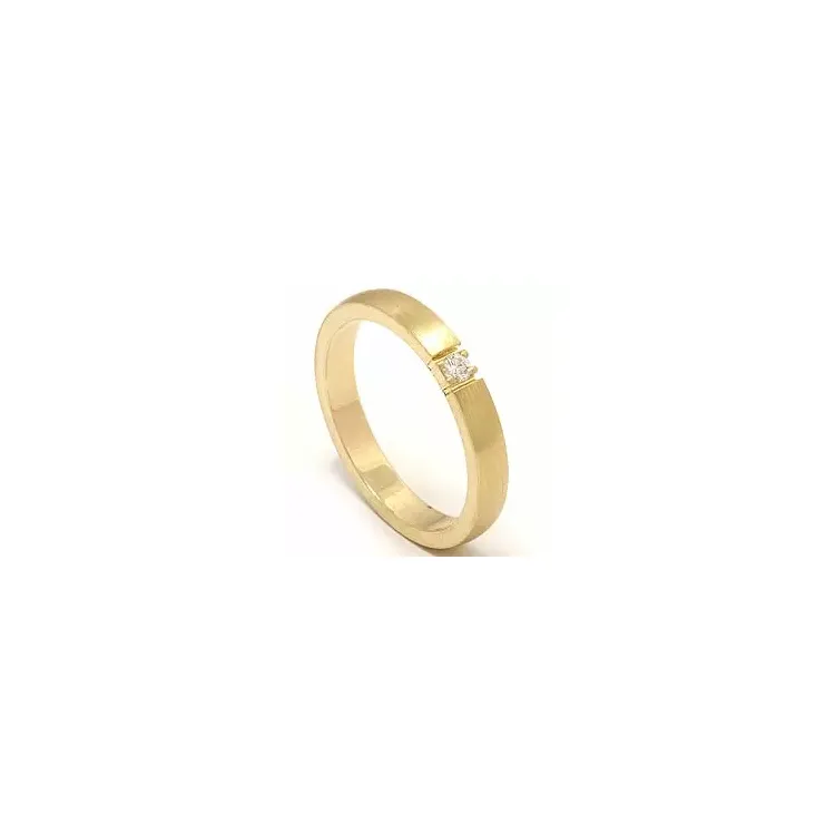 alliansering i 14 karat gull 1 x 0,05 ct