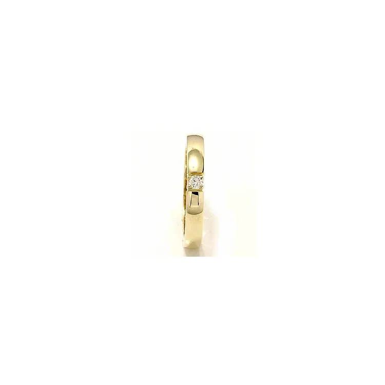 alliansering i 14 karat gull 1 x 0,07 ct