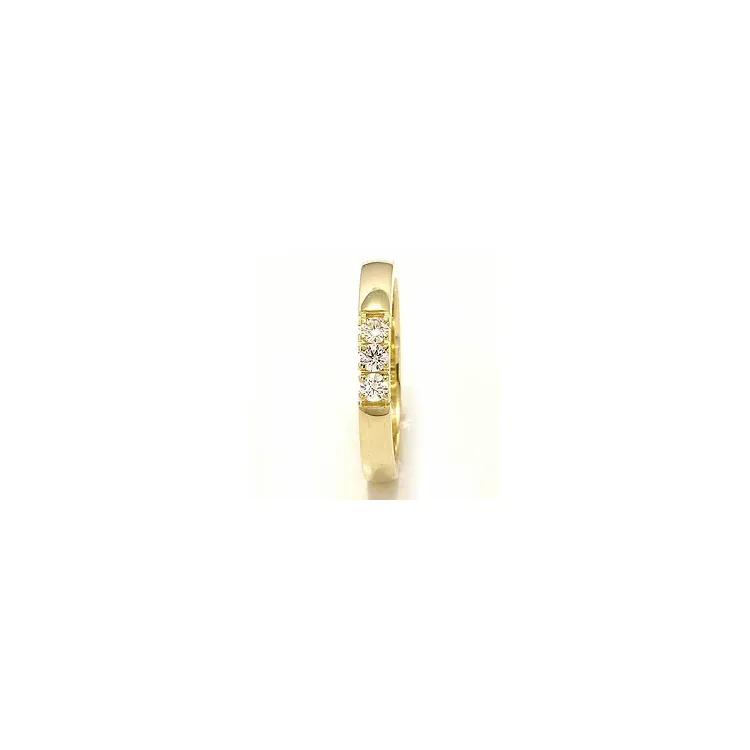 alliansering i 14 karat gull 3 x 0,07 ct