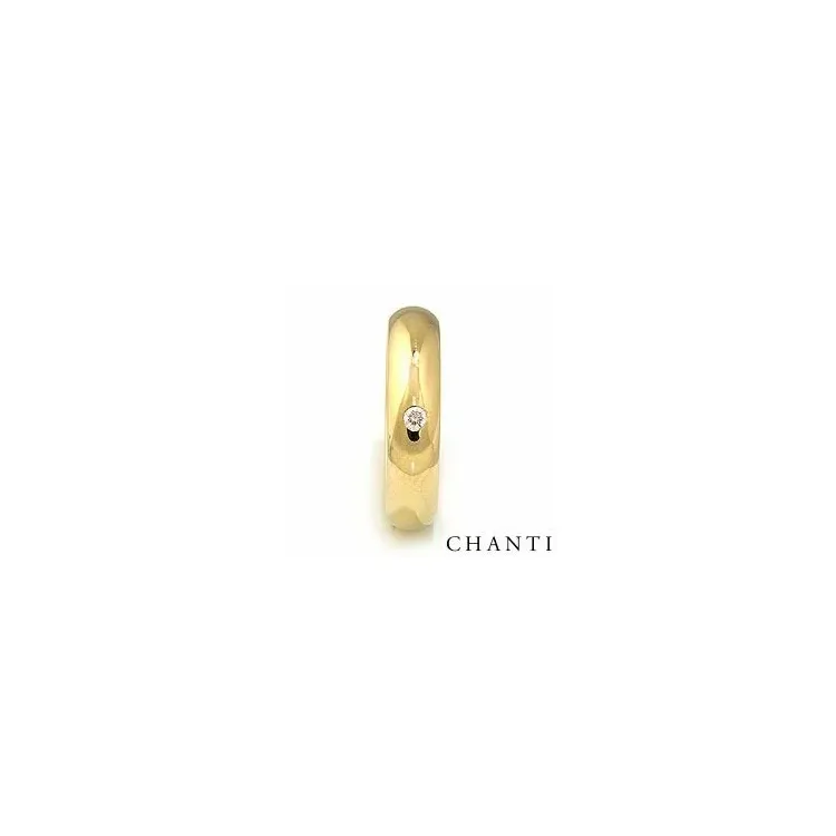 Giftering i 14 karat gull 0,05 ct