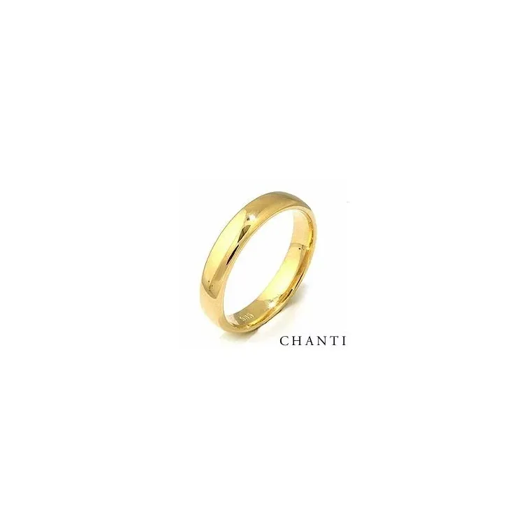Elegant giftering i 14 karat gull