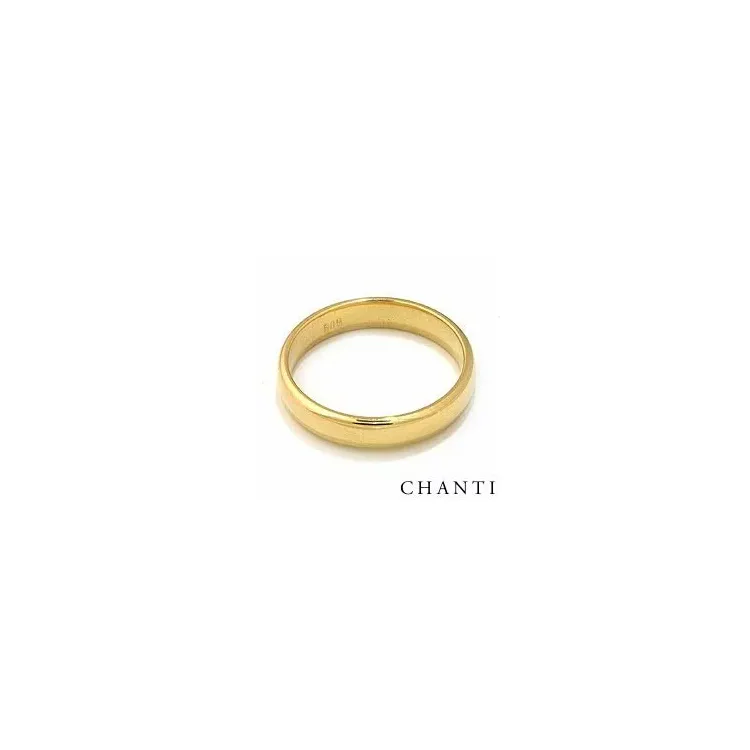 Elegant giftering i 14 karat gull