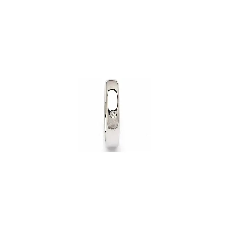 giftering i 14 karat hvitt gull 0,025 ct