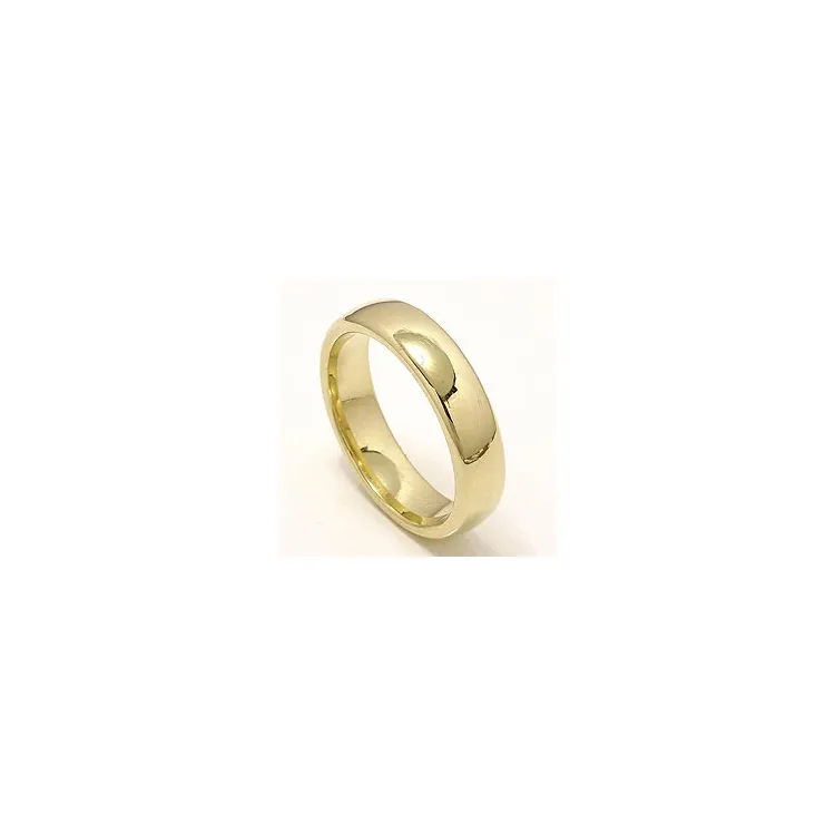 oval giftering i 14 karat gull