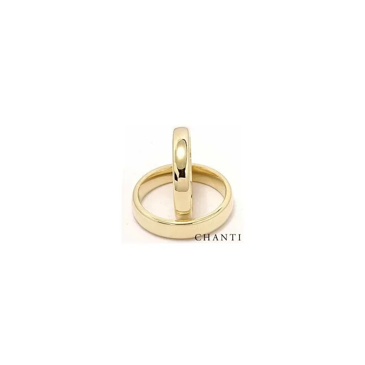 ovale gifteringer i 14 karat gull - par