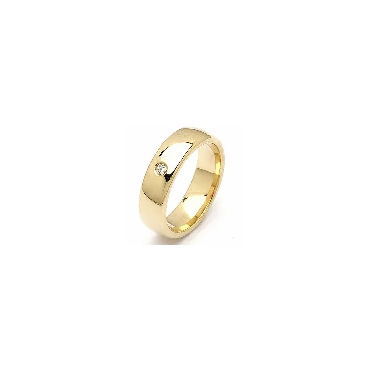 diamant giftering i 14 karat gull 0,05 ct