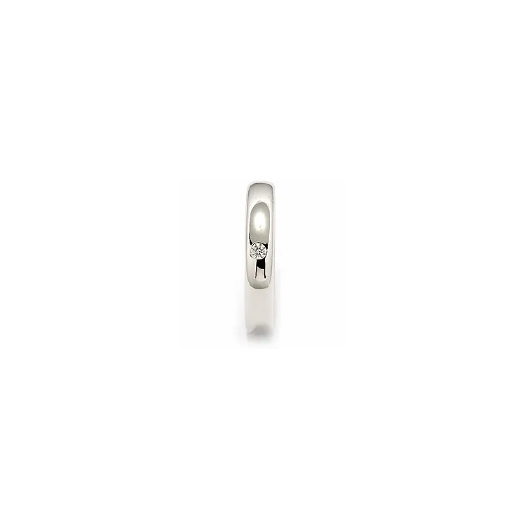 giftering i 14 karat hvitt gull 0,05 ct