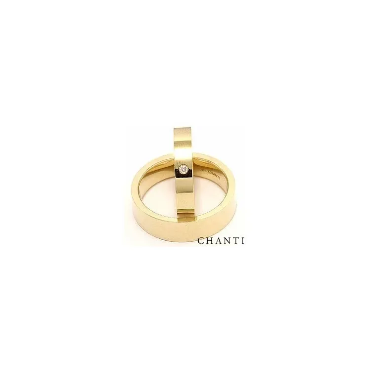 Gifteringer i 14 karat gull 0,025 ct - par