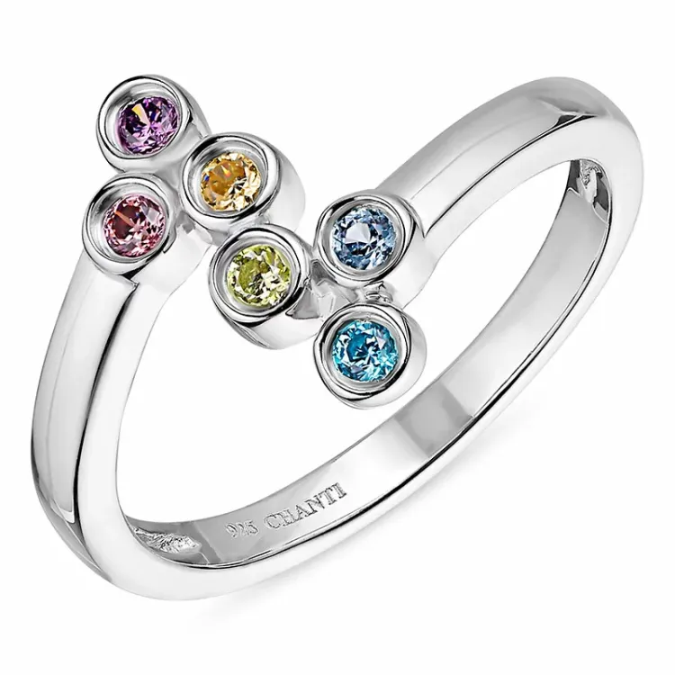 multifarget ring i sølv - Bubbly Twist