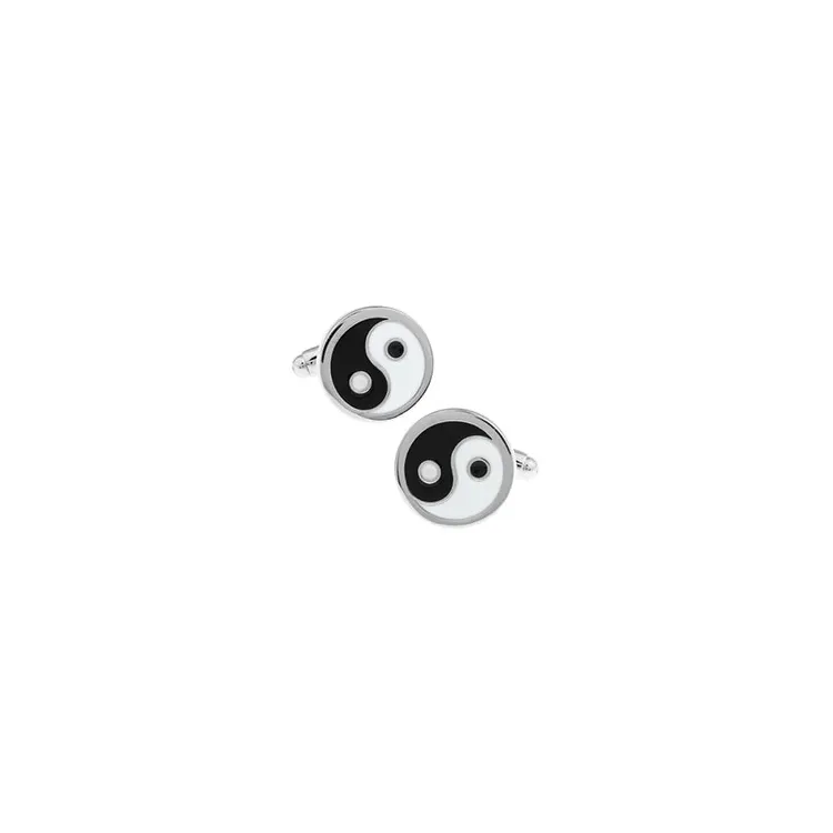 Yin og Yang mansjettknapper i Rustfritt stål
