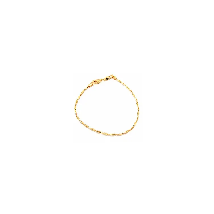 Vridd armbånd i forgylt sølv  x 1,3 mm